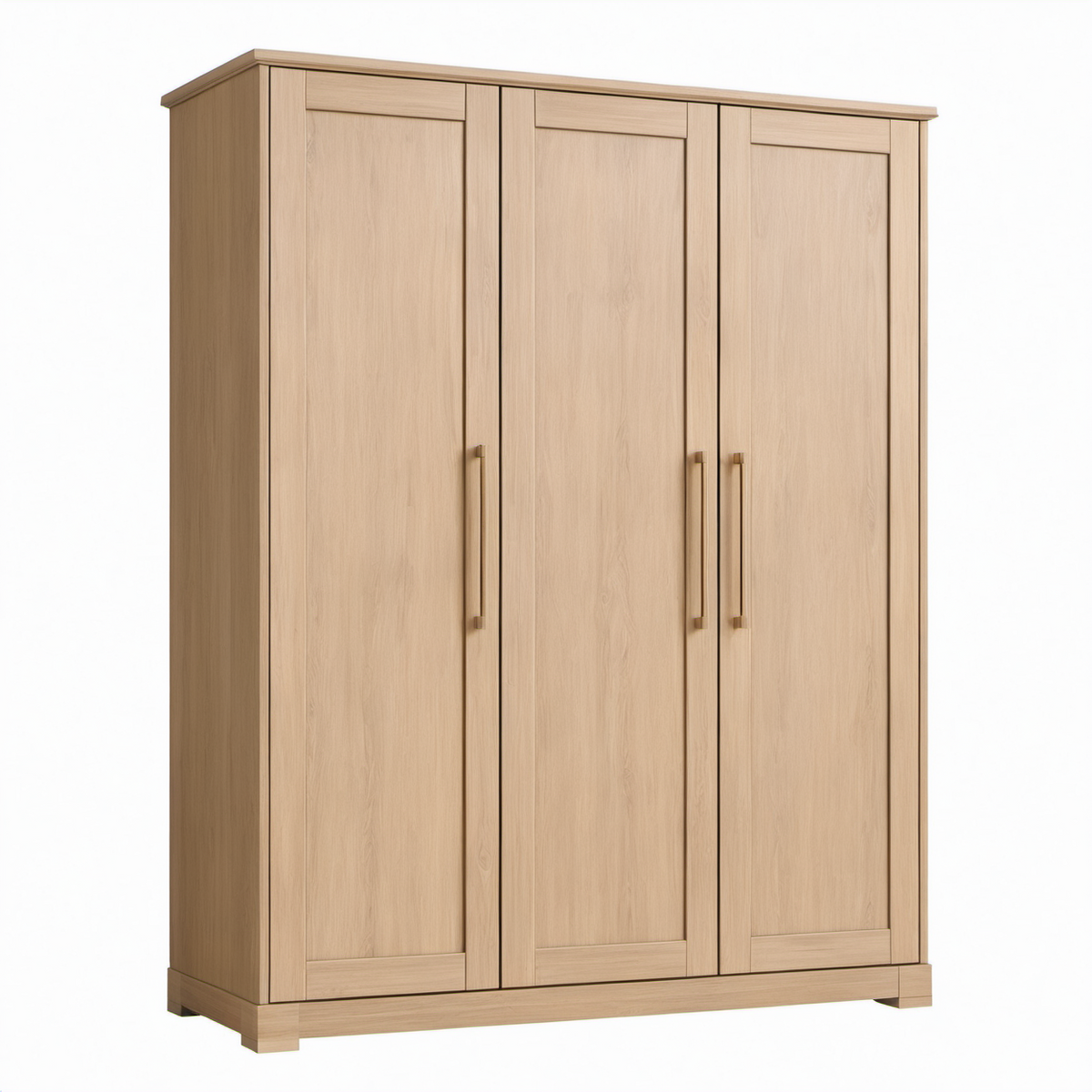 Armario de madera con 3 puertas roble maciza