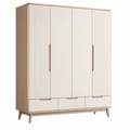 Armario de Madera con 4 Puertas y 3 Cajones 200x160x50 cm